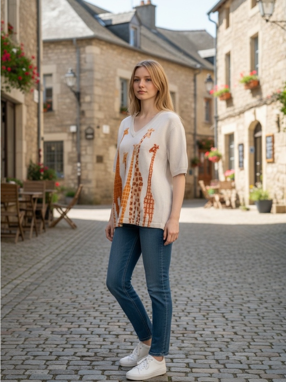 Vintage TERAZZO Giraffe sweater